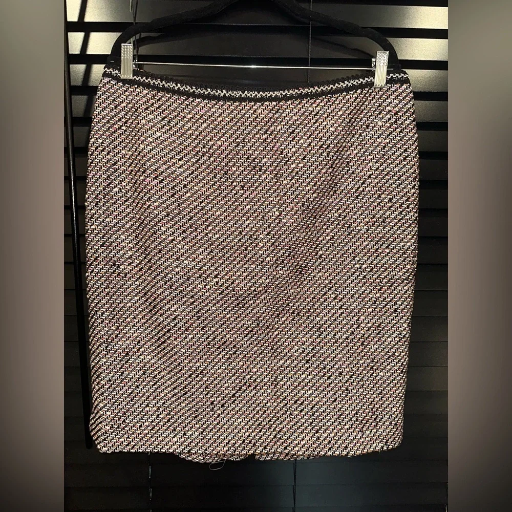 Talbots Petite Tweed Pencil Skirt Plus Size 16P Multicolor